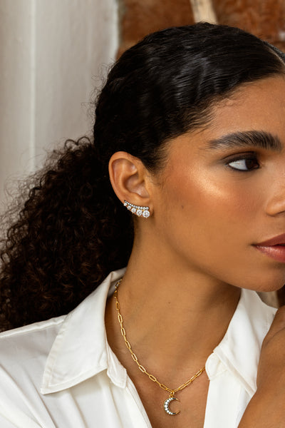 Amara Ear Climber Earrings - Josefina Jewels