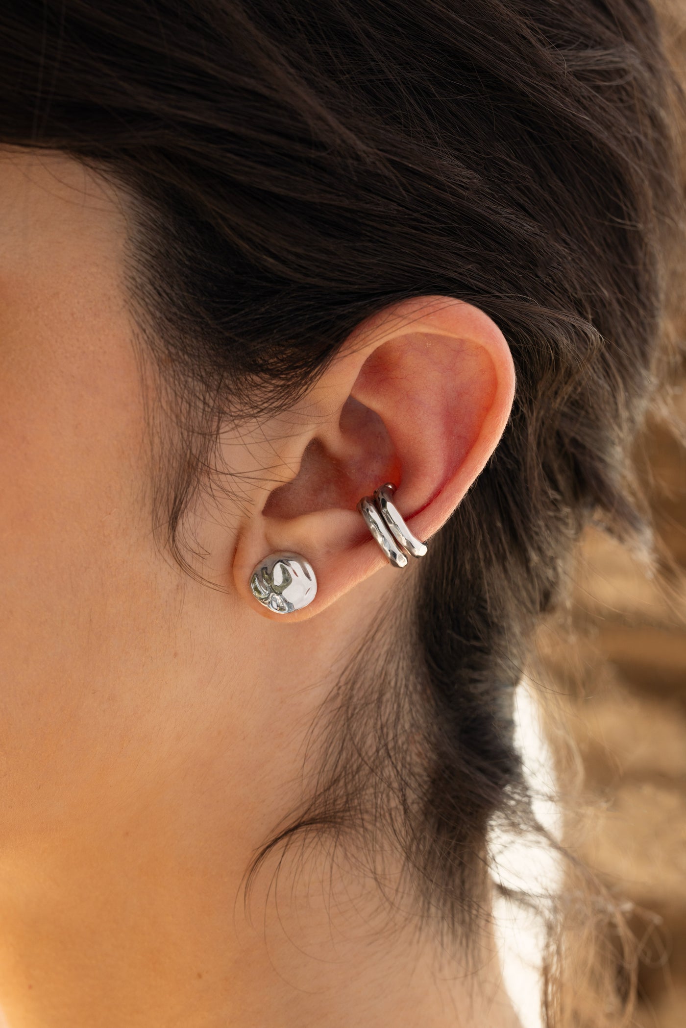 Hammered Ear cuff - Josefina Jewels