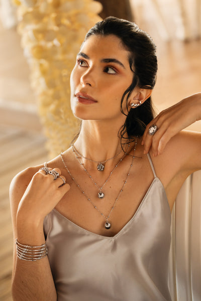 Olivia Ball Long 32-Inch Pendant Necklace - Josefina Jewels