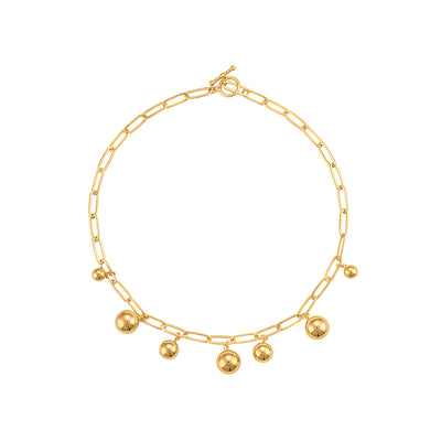 Multi Ball & Link Chocker Necklace - Josefina Jewels