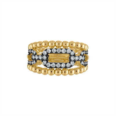 Link Sparkly Ring - Josefina Jewels