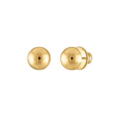 Gold Ball Stud Earrings - Josefina Jewels